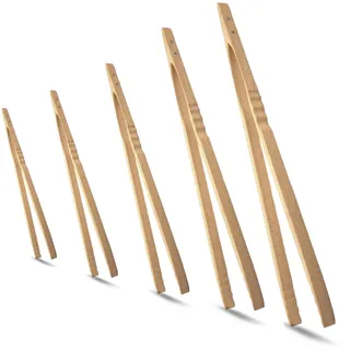 XXL Profi Grillzange aus Holz 6 Größen zur Auswahl 60cm 600mm Buchenzange extra lang Lange Buche Holzgriff Buchenholz Mehrzweckzange Grill Küchenzange Zangen (60 cm)