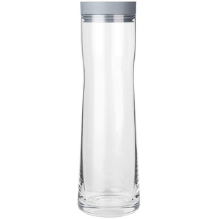 Blomus Wasserkaraffe, Hellgrau, Kunststoff, Glas, 1 L, 29.5 cm, Deckel, Essen & Trinken, Gläser, Karaffen