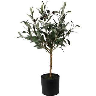 Kunstpflanze Olivenbaum (H 66 cm) - grün