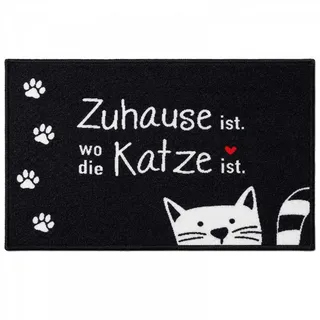 GILDE Fußmatte Fußmatte Katze Zuhause ist wo die Katze ist (70x50cm)