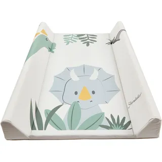 Wickelauflage STERNTALER "Dino Rexi, schmal", beige (ecru), B:50cm L:70cm, PVC-Folie, Polyester, Polyurethan, Wickelauflagen, Wickelauflage, Made in Europe