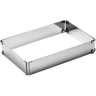 APS 00042 Backform 19 x 28 - 34 x 54cm, H: 5cm, aus Edelstahl, verstellbar