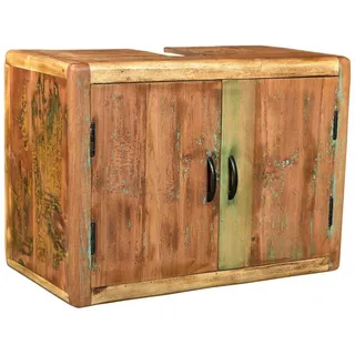 Woodkings Waschbeckenunterschrank 70 x 50 x 35 cm Braun