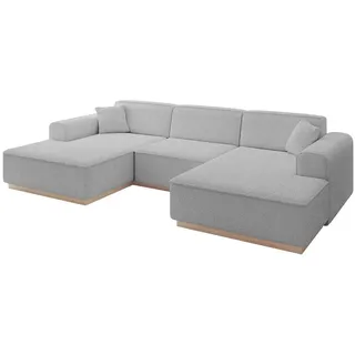 altdecor Eckcouch 4-Sitzer Hellgrau