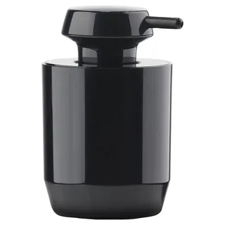 Zone Denmark Suii Seifenspender, Spender für Flüssigseife, Nachfüllbarer Pumpspender, Durchm. 7,8 cm, Höhe 12,4 cm, 200 ml, Schwarz