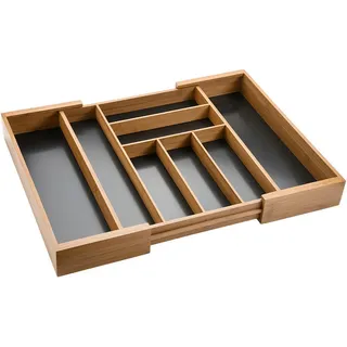 KESPER Variabler Besteckkasten aus Bambus 43 x 6 x 34 cm braun