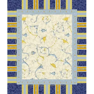 Bassetti Tischdecke Tischset Twill OPLONTIS, B3 Blau