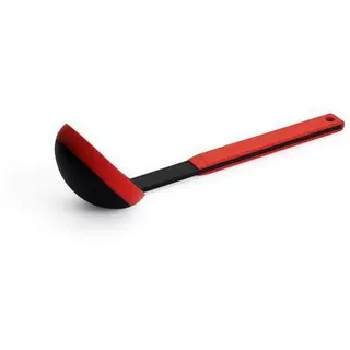 WOLL Schöpflöffel Cook-It, Rot, Schwarz, Kunststoff, 10x8x32 cm, lebensmittelecht, einfache Handhabung, Kochen, Küchenhelfer, Schöpfkelle