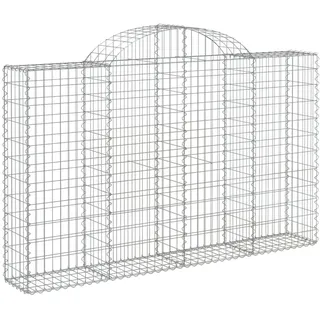 vidaXL Gabione mit Hochbogen 200 x 30 x 140 cm