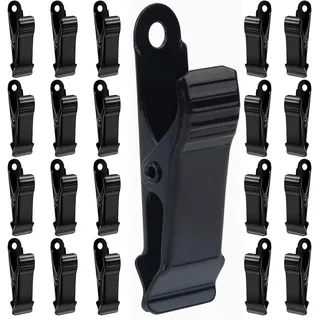 hankousi Kleine Metall-Clips, schwarze Krokodilklemmen für Fotos, zum Aufhängen, Dusche, Büro, Dokumente, Vorhänge, Basteln, 20 Stück