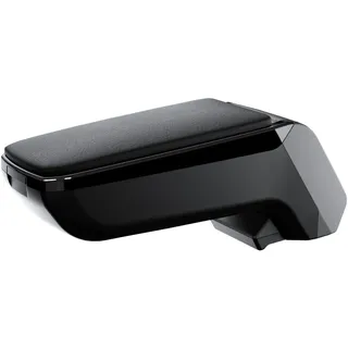 RATI ARMSTER S Armlehne kompatibel für FIAT 500 2008-2015 [schwarz,vegan Leder] nachrüstbare Mittelarmlehne mit Staufach