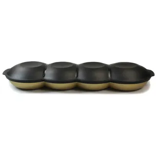 TUPPERWARE Servierschale Allegra Perle gold/schwarz mit Deckel