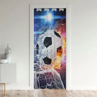 Fußball Türvorhang - Privatsphäre und Dunkelheit 86 x 203 cm