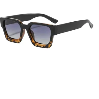 Suertree Sonnenbrille Herren Polarisiert Vintage Sonnenbrille Damen Eckig Sunglasses mit UV400 Schutz Turtle - 9082