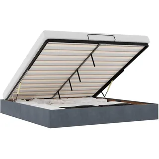 vidaXL Ottoman-Bett 200 x 200 cm Dunkelgrau