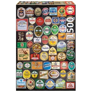 Educa Puzzle.  Beer labels collage 1500 Teile