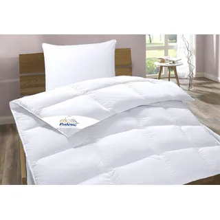 Daunenbettdecke + Kopfkissen BALETTE "Lilly", weiß, B/L: 155cm x 220cm Anzahl Teile 1, B/L: 80cm x 80cm Anzahl Teile 1, Bezug: Baumwolle Füllung: Entendaune/-feder, leicht, Bettdecken Bezug: 100% Baumwolle. Kopfkissen Bezug: 100% Baumwolle. Bettdecken Füllung: 60% Daunen, 40% Federn. Kopfkissen Füllung: 100% Federn, Bettwaren-Sets, In 4 Wärmeklassen, in Größe 135x200 & 155x220 cm erhältlich.