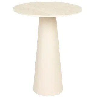ZUIVER Beistelltisch Joya Keramik Beige Travertin