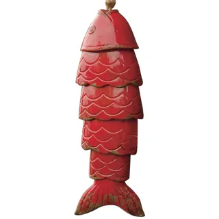 Farbiges Koi-Fisch-Windspiel, Kreatives Metall-Koi-Fisch-Garten-Windspiel, Heimdekoration, Used-Look-Koi-Fisch-Ornament, Metall-Koi-Fisch-Windspiel für Den Außenbereich, Garten, Heimdekoration