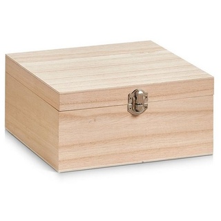 HTI-Living Aufbewahrungsbox Aufbewahrungsbox, Holz mit Metallverschluss (1 St), Holzbox mit Deckel beige 20 cm x 9.5 cm