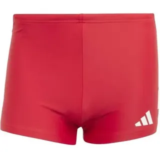 ADIDAS Badehose 3-Streifen 2-Inch, Größe 10 in Rot PURRUB/WHITE