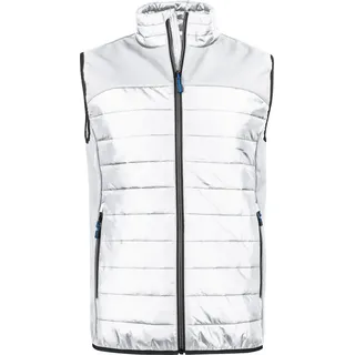 Angenehm leichte Expedition Weste mit Softshell-Einsätzen und Bluesign Wattierung - Weiß - XXL