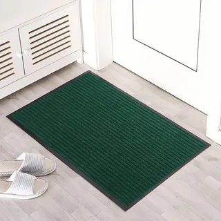 Lobwerk 14mm Türmatte Fußmatte Schmutzfangmatte Schmutzmatte Sauberlaufmatte Fußabtreter (Grün, 40x60 cm)