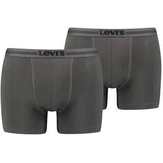Levi's Tencel Boxershorts grau/ schwarz S 2er Pack