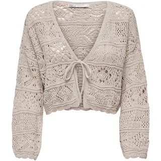 Only Onlbeach Life 7/8 O-N Cardigan KNT Noos Grau XL