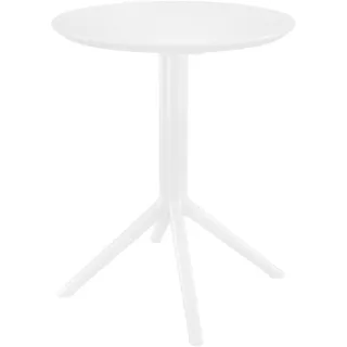 CLP Sky Gartentisch Ø 60 x 74 cm Weiß
