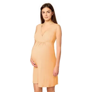 Merry Style Umstandsnachthemd Nachthemd Damen Schwangerschaft Stillnachthemd Nachtwäsche MS10-467 (1-tlg) braun L