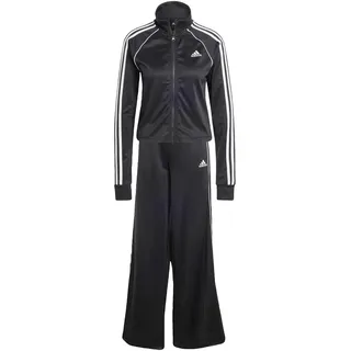adidas Teamsport Trainingsanzug Damen in black-white, Größe L - schwarz