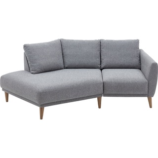2,5-Sitzer ATLANTIC HOME COLLECTION "Elvis" Sofas Gr. H/T: 80 cm x 127 cm, Armlehne rechts-Ottomane links, offenes Ende links, grau (saltnpepper) 2-Sitzer Sofas Polsterecke mit offenem Ende im skandinavischen Stil, Massivholzfüße