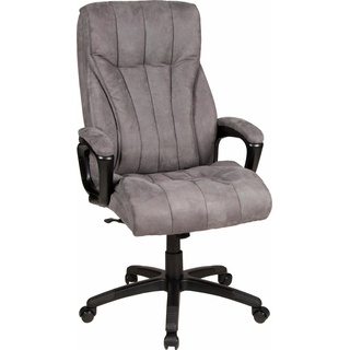 Chefsessel DUO COLLECTION "John XXL" Stühle Gr. B/H/T: 68 cm x 113 cm x 68 cm, Microfaser 1, grau Chefsessel Stühle mit gepolsterten Armlehnen