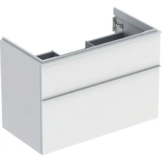 Geberit Waschtischunterschrank 2 Schubladen 88,8 x 61,5 x 47,6 cm Weiß Matt
