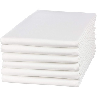Clinotest Glatte Bettlaken in vielen verschiedenen Größen, weiß, in 100% Baumwolle, auch für Abdeckungen/Tischdecken/Fangolaken/Sommerlaken zum zudecken (305x305 cm)