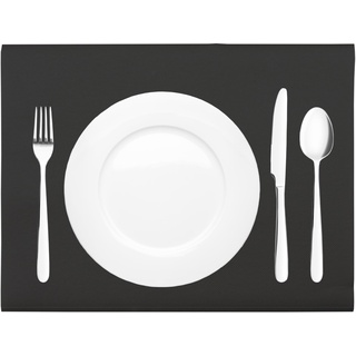Mank Tischset aus Airlaid Uni | Tischsets 40 x 30 cm für Gastronomie und Feiern |100 Stück (Schwarz)