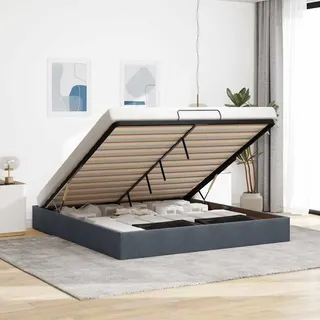 vidaXL Ottoman-Bett 180 x 200 cm Dunkelgrau