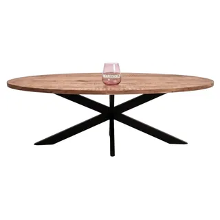 Mr. Deko Avola 180 x 76 x 90 cm oval beige/schwarz
