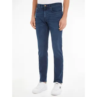 Straight-Jeans TOMMY HILFIGER "Denton" Gr. 34, Länge 30, blau (bridger indigo) Herren Jeans Straight Fit aus Baumwoll-Denim mit Stretch Bestseller