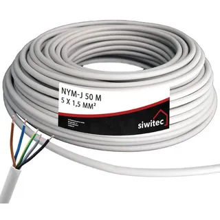 siwitec NYM-Kabel 5x1,5 mm2 50 m