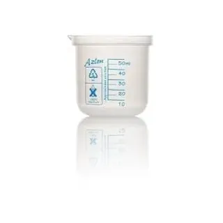 RS PRO Polypropylen Messbecher, Ø 51 mm / 50ml, Packung a 10 Stück