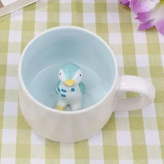 Kaffeetasse 3D Pinguin 12oz Figur Cartoon Geschenk Kinder Penguin