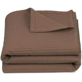ZOLLNER Kuscheldecke 150 x 200 cm Braun