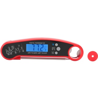 digitales Thermometer,Fleischthermometer, sofort lesbares Lebensmittelthermometer zum Kochen, mit Hintergrundbeleuchtung, schnelle Genauigkeit, faltbar, digitales Fleischthermometer zum Grillen