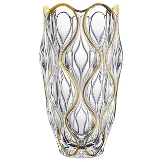 Puremagics handbemalte goldene Vase 29,5 cm hoch. (Gold)