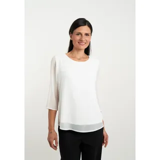Seidel Moden Chiffonbluse in eleganter 2 in 1 Optik Weiß 44