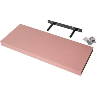 Velano Wandregal - Bücherregal - Schweberegal 59,5x23,5 Rosa