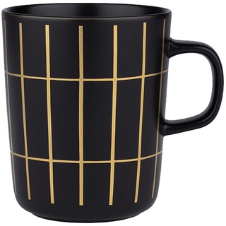 Marimekko Oiva/Tiiliskivi mug 2,5 dl - black, gold
