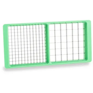 Genius Gemüseschneidaufsatz Genius Nicer Dicer Exclusive Gemüseschneider,Messereinsatz 7x7/14x14mm, Zubehör für Nicer Dicer Exclusive, Extra Scharf grün